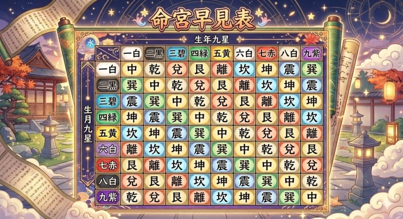 命宮早見表