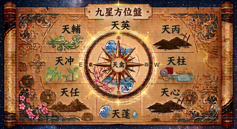 九星方位盤（九星配置図）